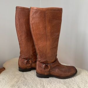 FRYE Phillips Harness Tall Leather Boots